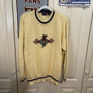 Hathaway Men Playing Golf Sweater